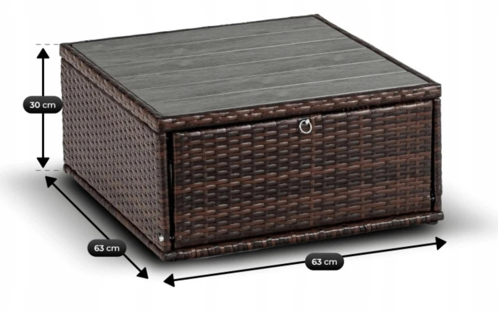 Mebel Elite Lauko baldų komplektas CALIENTE, rudas ir smėlio spalvos