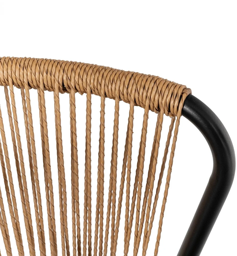 Mebel Elite Lauko baldų komplektas TRISTE, rudos ir juodos spalvos