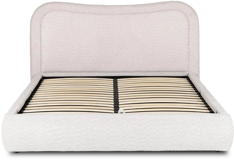 Mebel Elite Lova su patalynės dėže, 160 × 200 cm, pilka