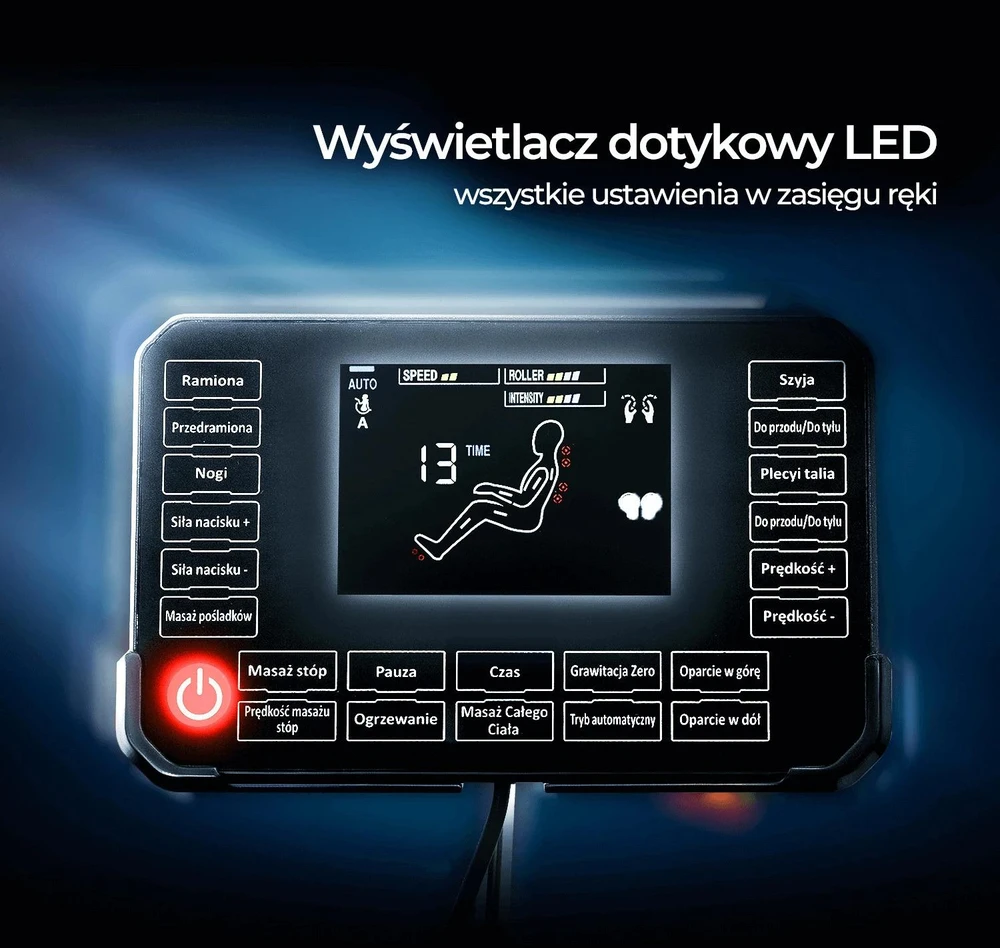 Mebel Elite Masažinis fotelis VX MAX, juodas, dirbtinė oda