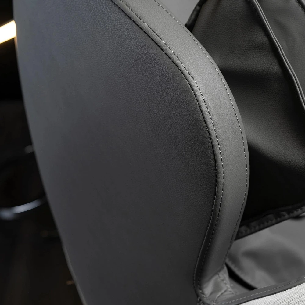 Mebel Elite Masažinis fotelis VX MAX, pilkas, aptrauktas ekologiška oda