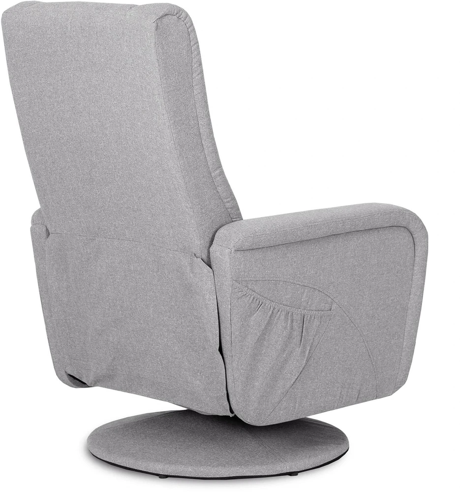 Sofa Mebel Elite Masažinis pasukamas ir atlošiamas fotelis, pilkas