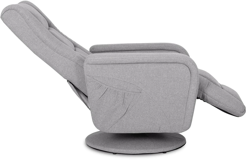 Sofa Mebel Elite Masažinis pasukamas ir atlošiamas fotelis, pilkas