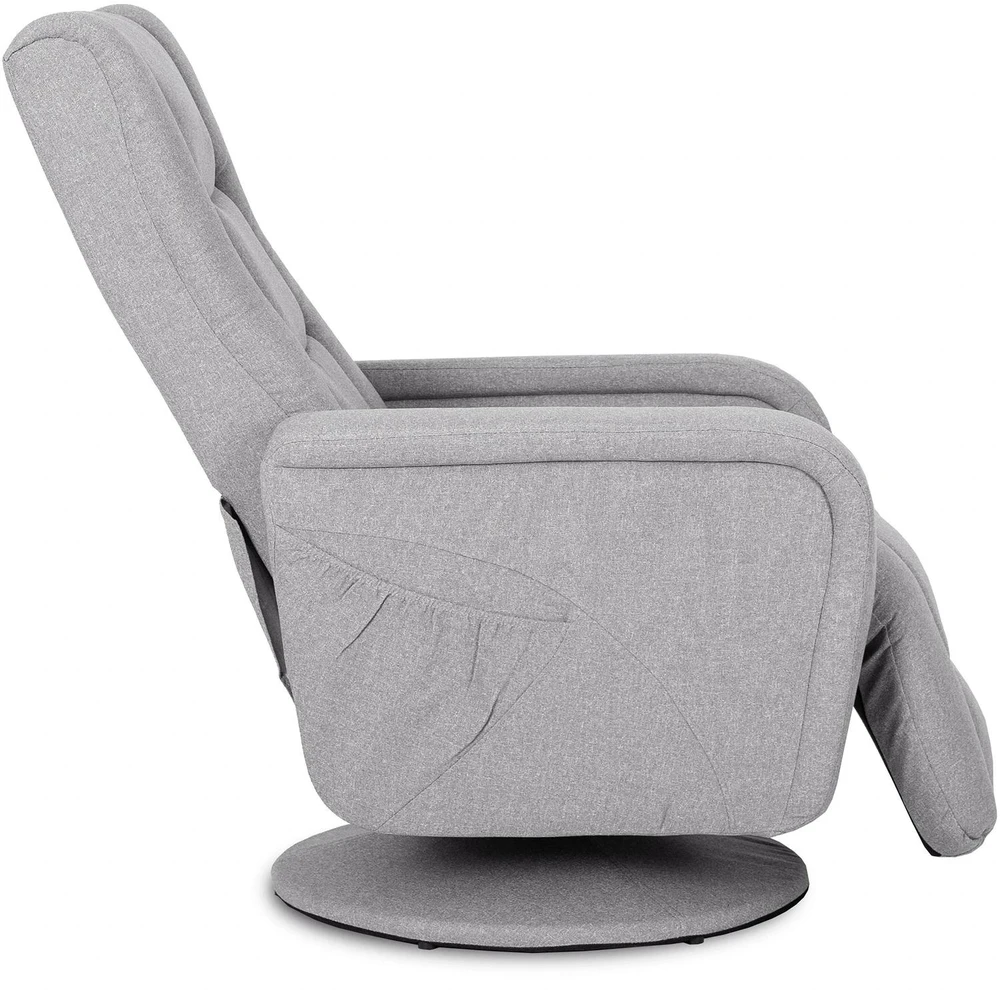 Sofa Mebel Elite Masažinis pasukamas ir atlošiamas fotelis, pilkas