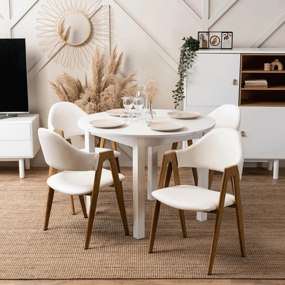 Mebel Elite MEBELELITE WILLY kėdė, balta, 56 × 58 × 81 cm