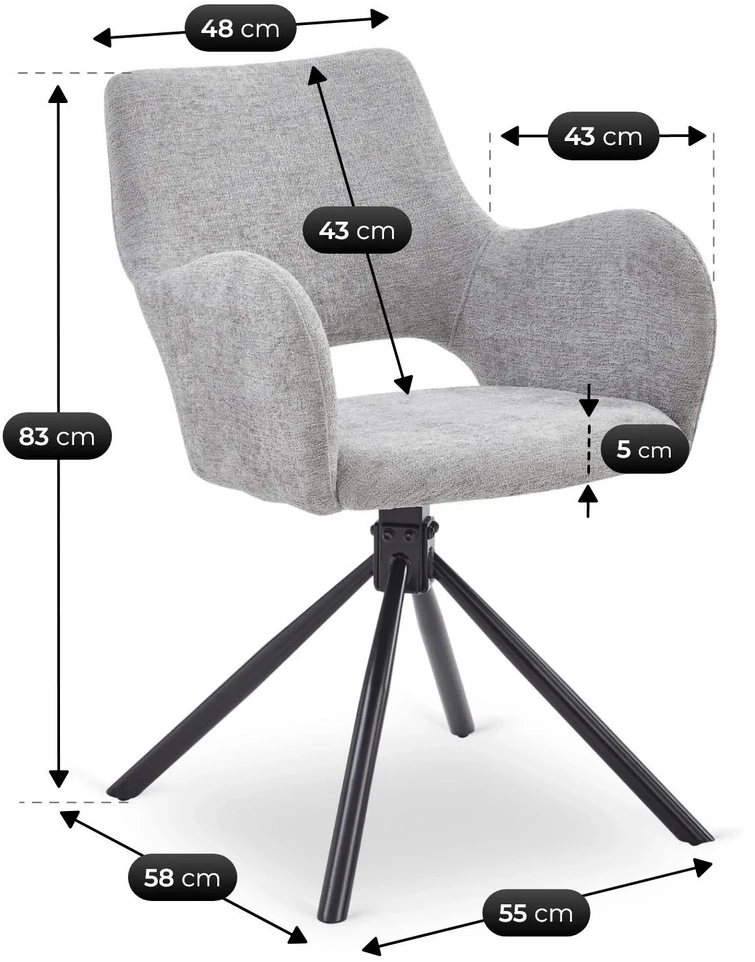 Mebel Elite Minkšta kėdė FLAV