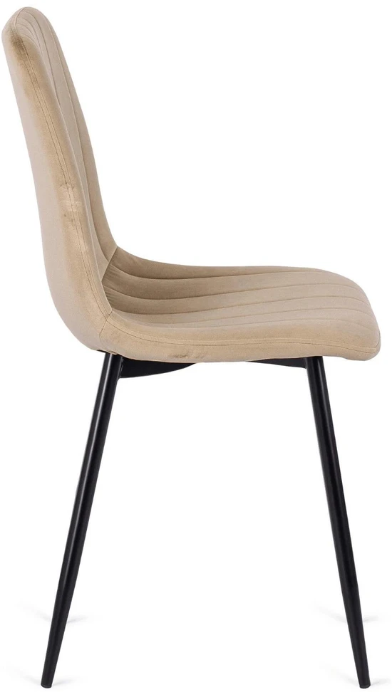 Mebel Elite Minkšta kėdė IBIS, veliūrinė, smėlio spalvos