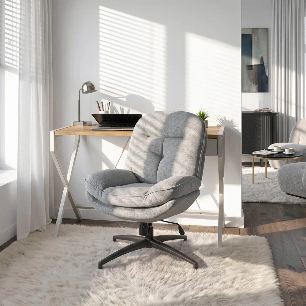 Mebel Elite Pasukamas poilsio fotelis MESA, pilkas