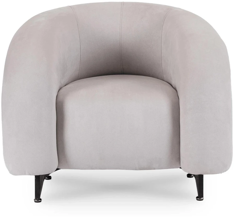 Mebel Elite Poilsio fotelis CARMINE, 88 × 80 × 74 cm, pilkas