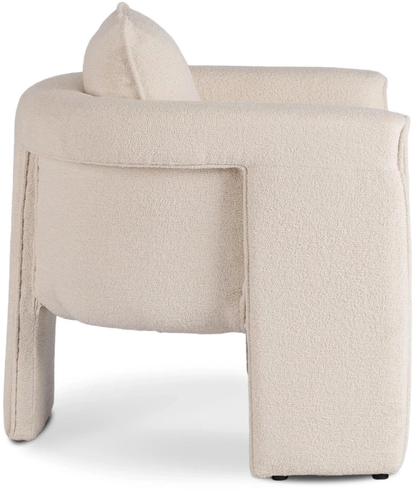Mebel Elite Poilsio fotelis GALA, kreminis, 79 × 75 × 69 cm