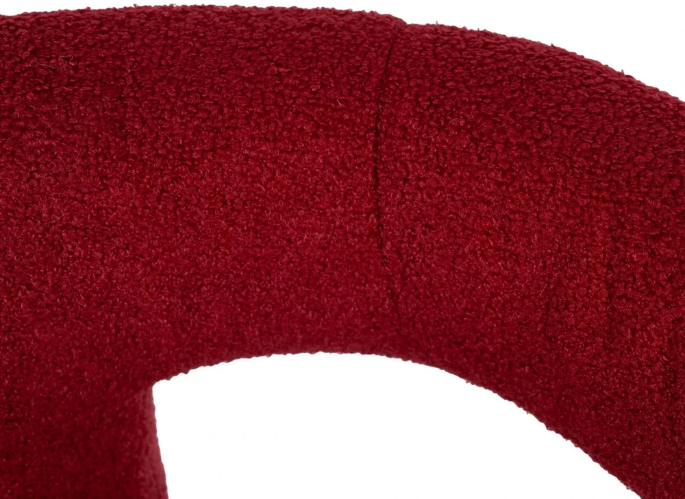 Mebel Elite Poilsio fotelis LILLE, boucle audinys, 77,5 × 66 × 73 cm, bordo