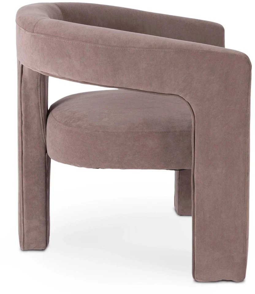 Mebel Elite Poilsio fotelis LILLE, smėlio spalvos, veliūrinis