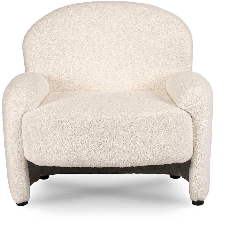 Mebel Elite Poilsio fotelis MASSIMO, 82 × 70 × 79 cm, kreminis