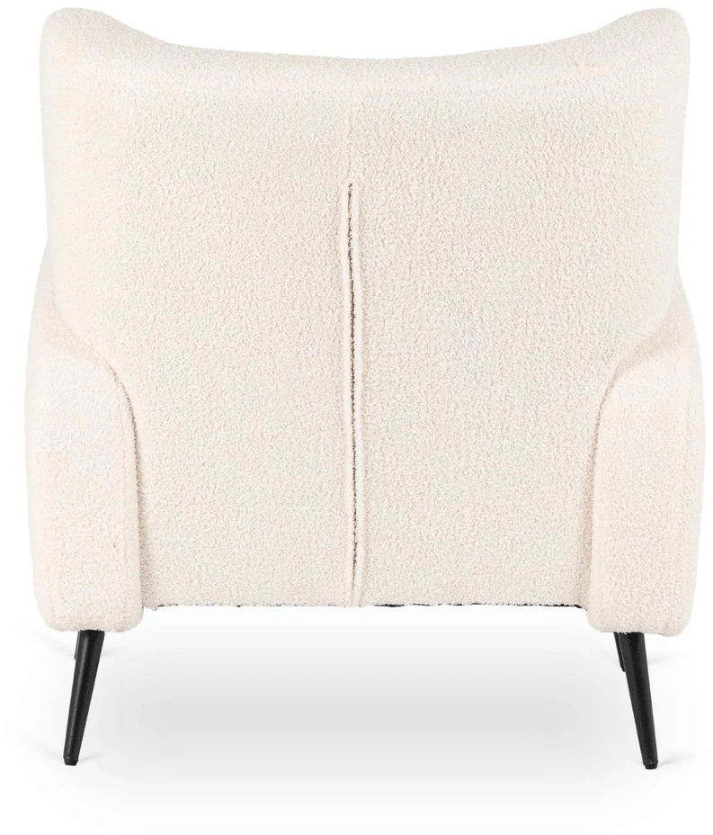 Mebel Elite Poilsio fotelis NICO, 82 × 86 × 84 cm, kreminis buklė audinys