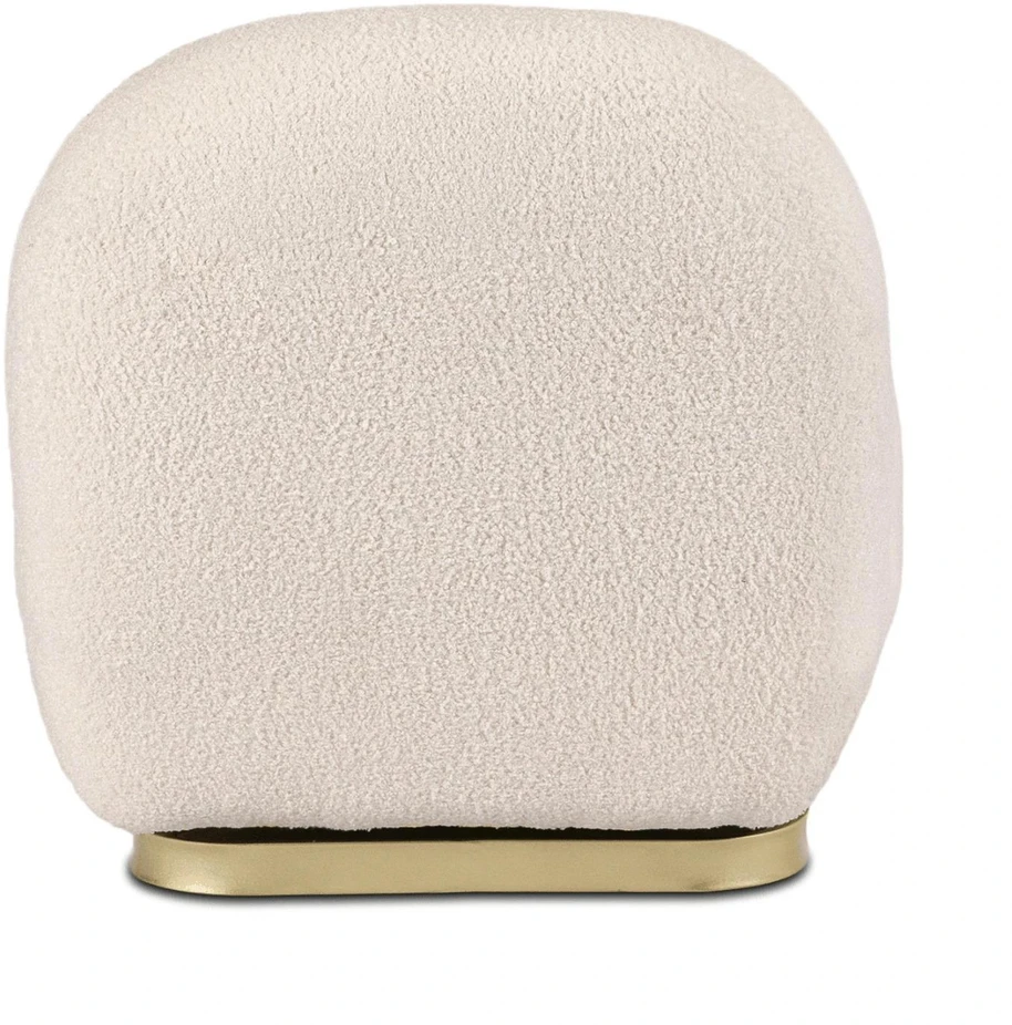 Mebel Elite Poilsio fotelis SONNY, pasukamas 360°, 70 × 78 × 69 cm, kreminis