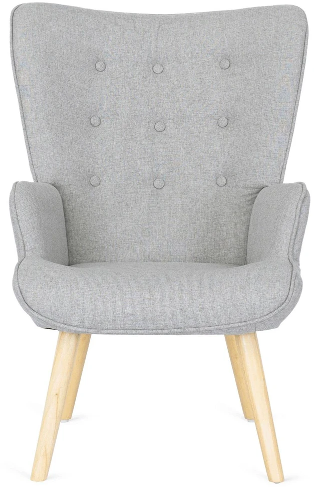Mebel Elite Poilsio fotelis su kojų atrama LOZANO 2, 68,5 × 73,5 × 96 cm, pilkas