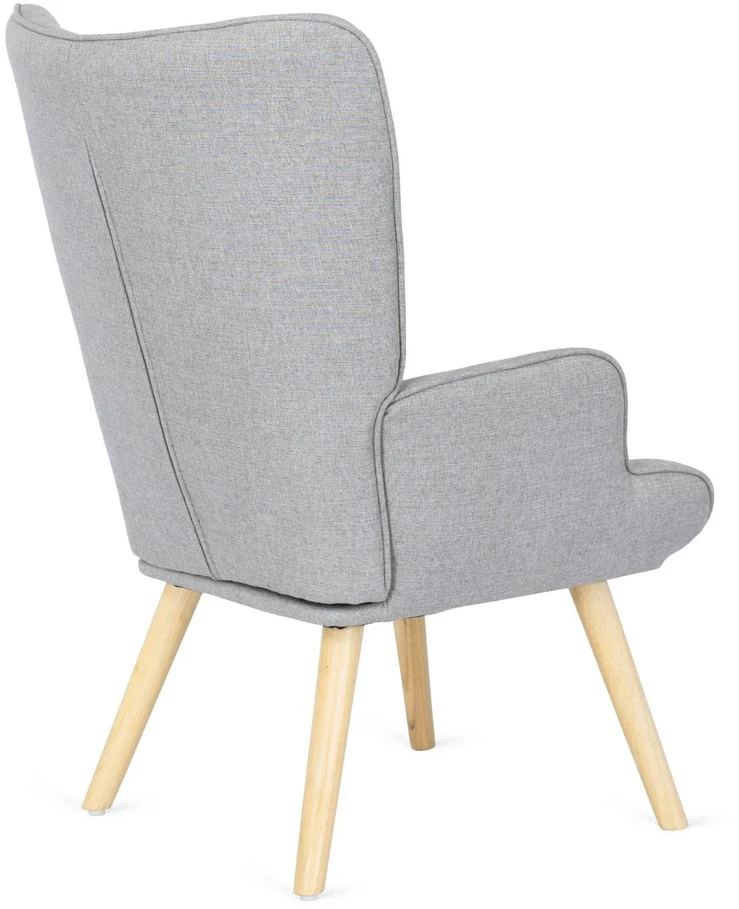 Mebel Elite Poilsio fotelis su kojų atrama LOZANO 2, 68,5 × 73,5 × 96 cm, pilkas