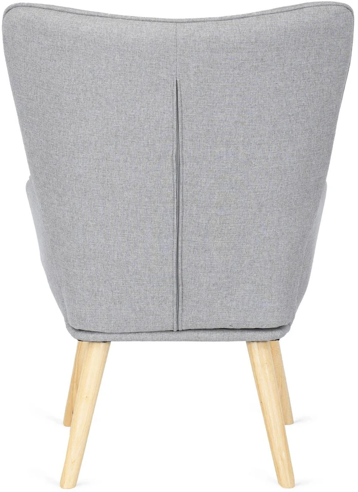 Mebel Elite Poilsio fotelis su kojų atrama LOZANO 2, 68,5 × 73,5 × 96 cm, pilkas
