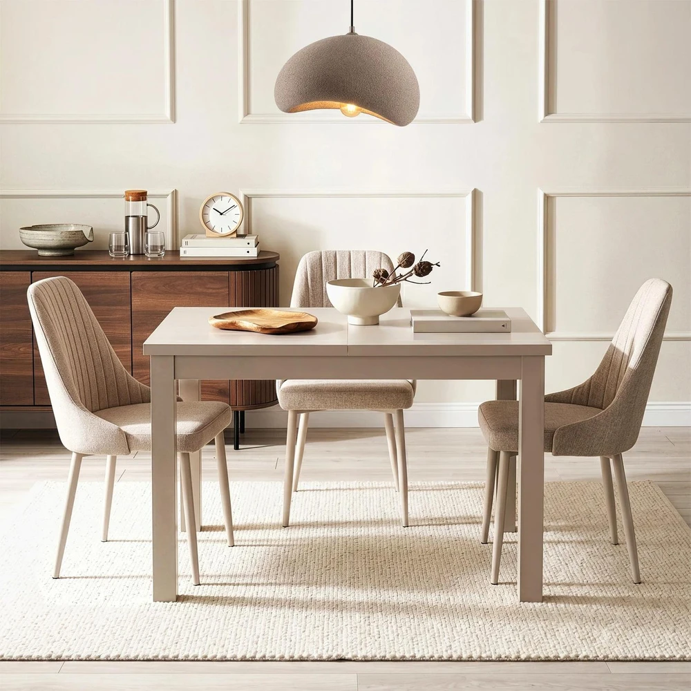 Mebel Elite Prailginamas stalas SKUBI, 120–160 × 75 cm, kašmyro spalvos