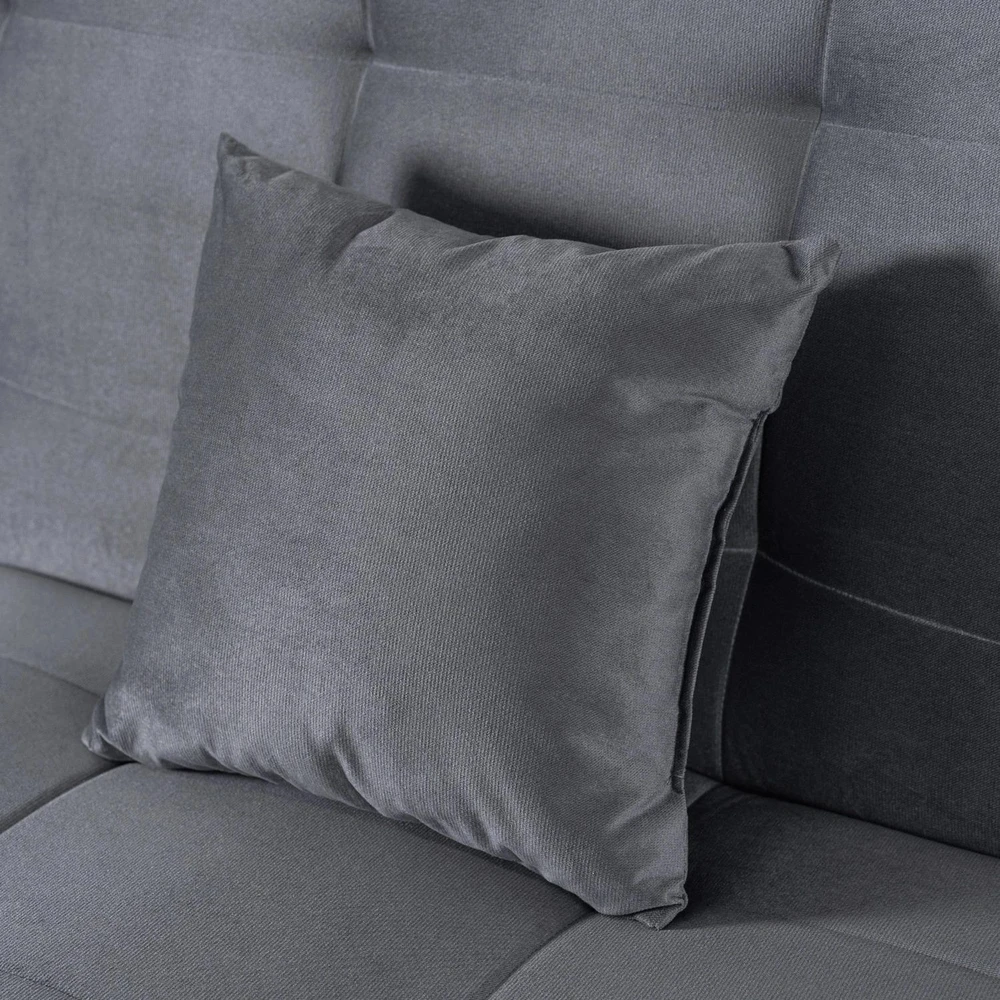 Mebel Elite Sofa-lova LIMA, 186 cm, pilka