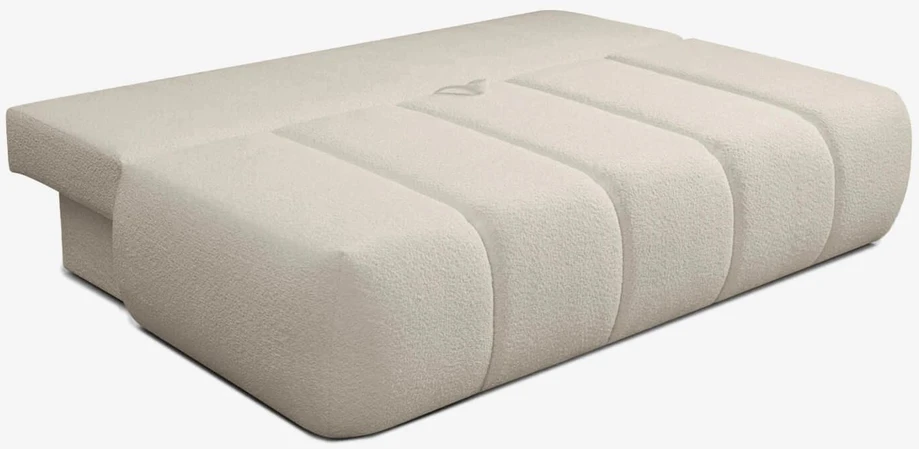 Mebel Elite Sofa-lova SARIA, miegamoji dalis 207 × 140 cm, kreminė