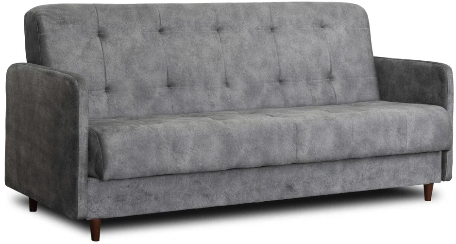 Mebel Elite Sofa-lova TIVOLI su patalynės dėže, 198 cm, pilka