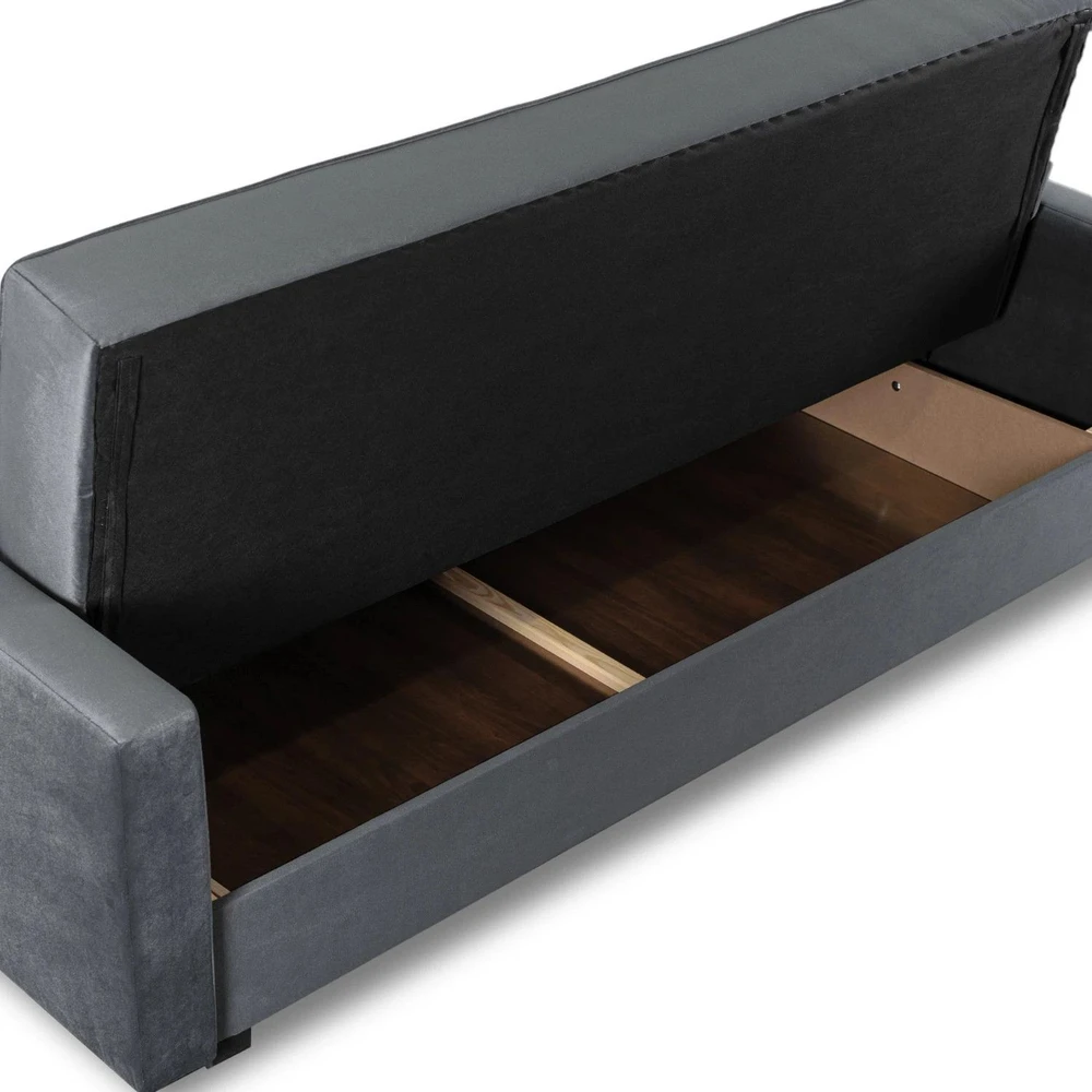 Sofa Mebel Elite Sofų-lovų komplektas ALUNA, 2 vnt., pilkas