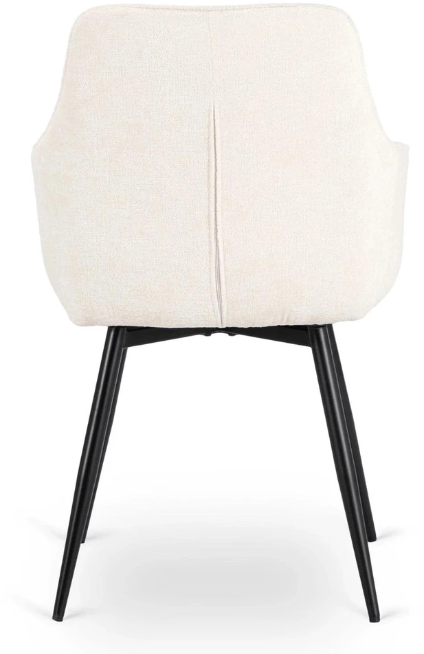 Fotelis Mebel Elite Sukamoji kėdė LARISA, kreminė, buklė