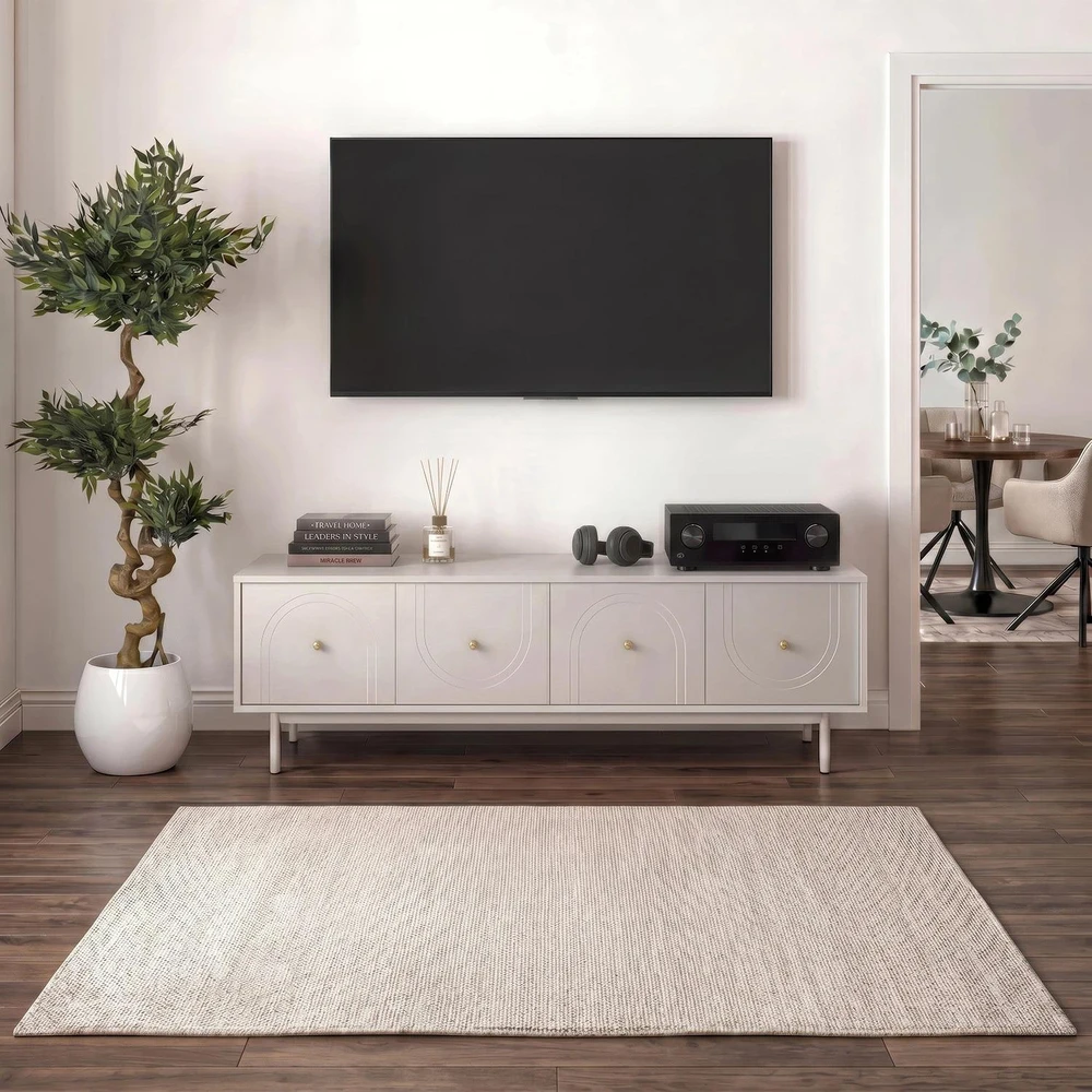 TV staliukas Mebel Elite TV spintelė, 155 × 39 × 53 cm, kašmyro spalvos