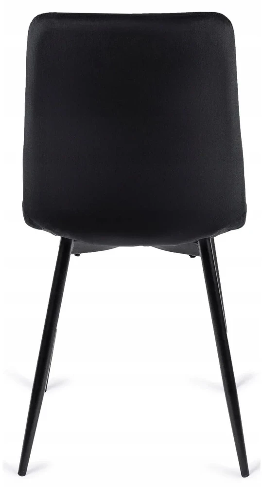 Mebel Elite Valgomojo komplektas – išskleidžiamas stalas ir 4 kėdės, 80 × 80–160 cm, ąžuolo ir juodos spalvos