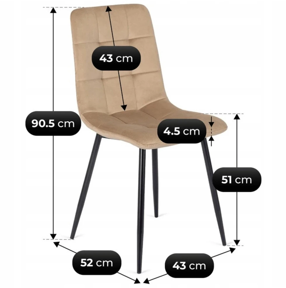 Mebel Elite Valgomojo stalo ir 4 kėdžių komplektas, išskleidžiamas 102–142 cm, „Craft“ ąžuolo ir smėlio spalvos