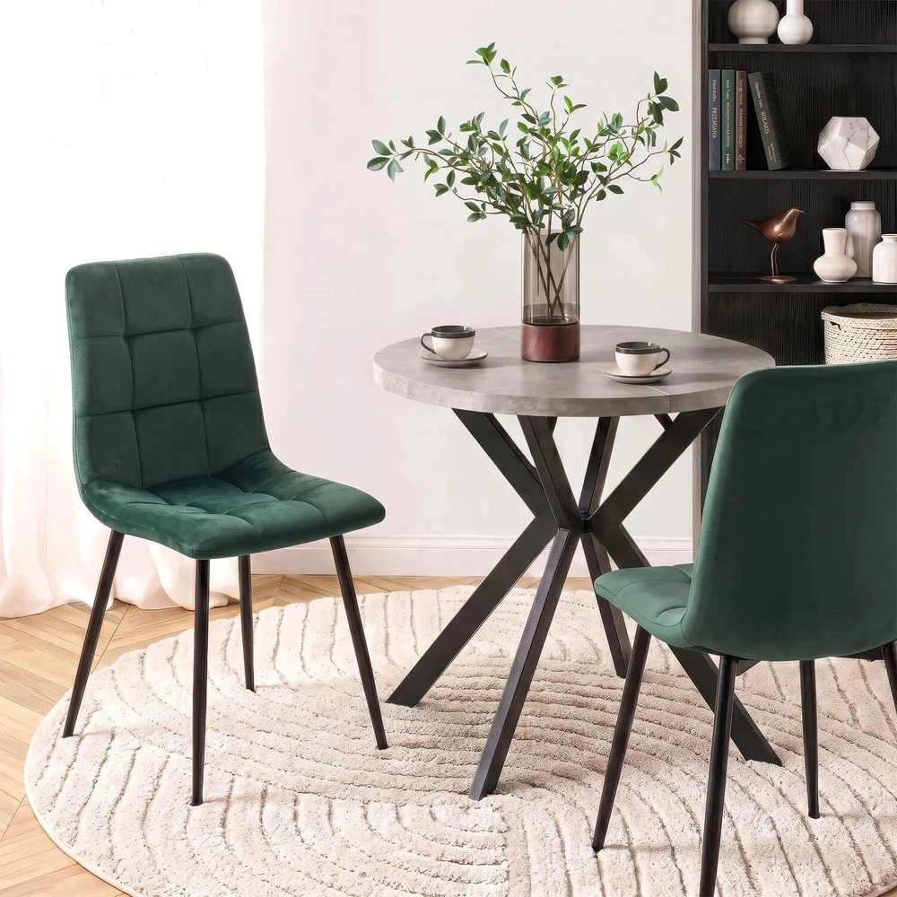 Mebel Elite Veliūrinė kėdė, 43 × 52 × 51 cm, žalia