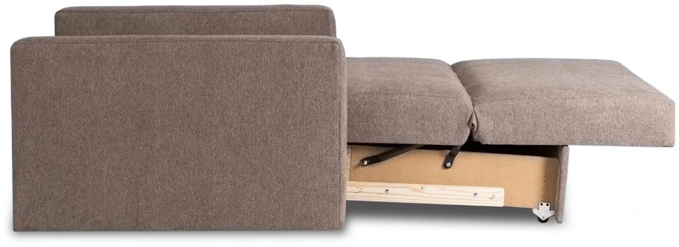 Mebel Elite Vienvietis fotelis-lova MILAN 1, smėlio spalvos