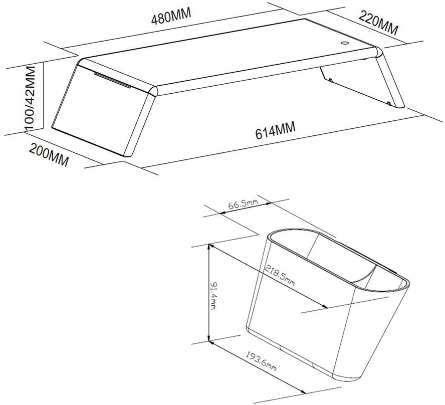 Monitoriaus stovas su organizatoriais Spacetronik SPP-104BS