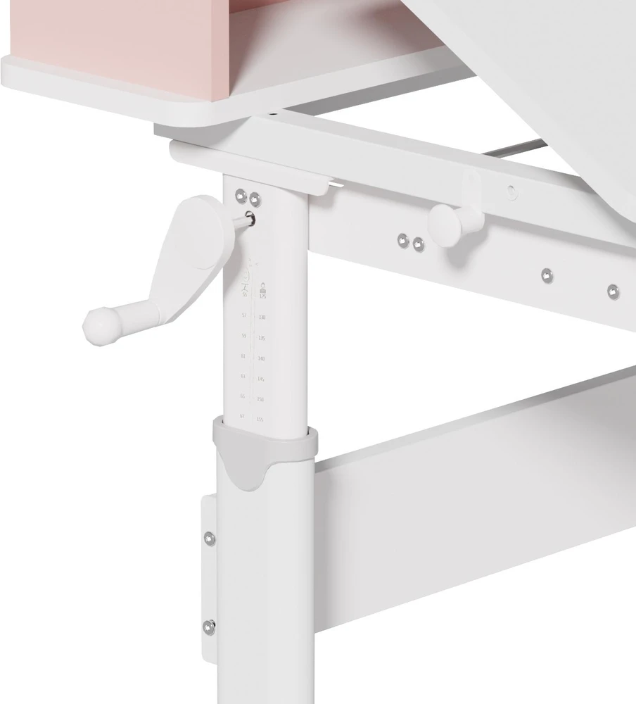 Reguliuojamo aukščio vaikiškas rašomasis stalas Spacetronik SPE-X114a, 80 × 60 cm, mėlynas