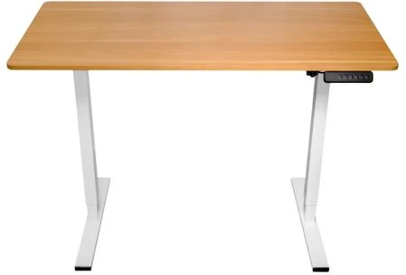 Spacetronik Elektrinis rašomasis stalas su aukščio reguliavimu, 120 × 60 cm, baltomis kojomis
