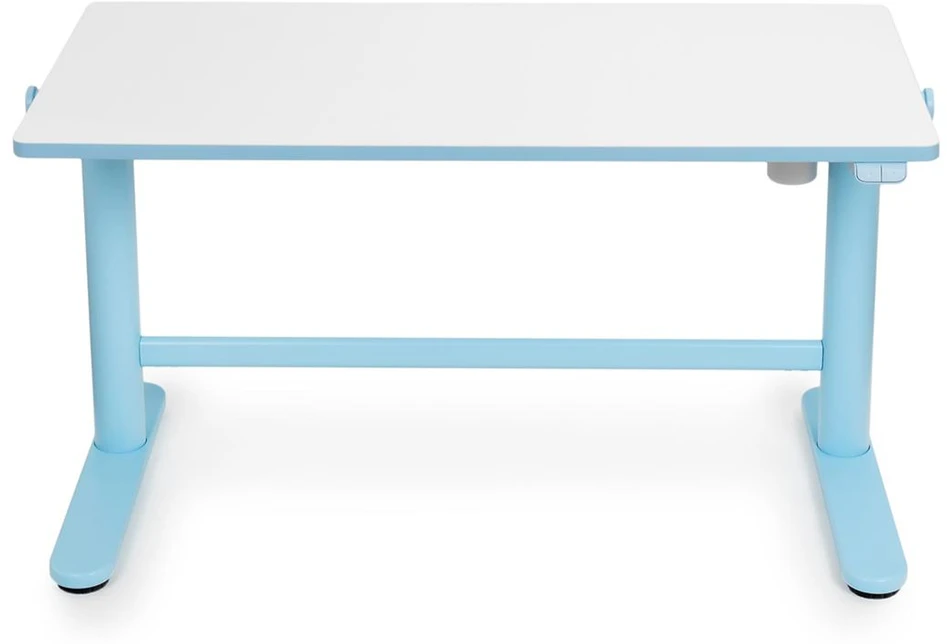 Spacetronik Elektrinis vaikiškas rašomasis stalas, reguliuojamas, 100 × 50 cm, baltas ir mėlynas