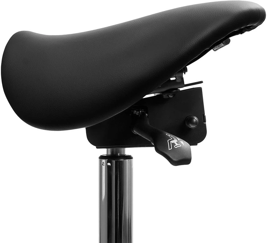 Spacetronik Ergonominė reguliuojama balno taburetė SELLA, juoda