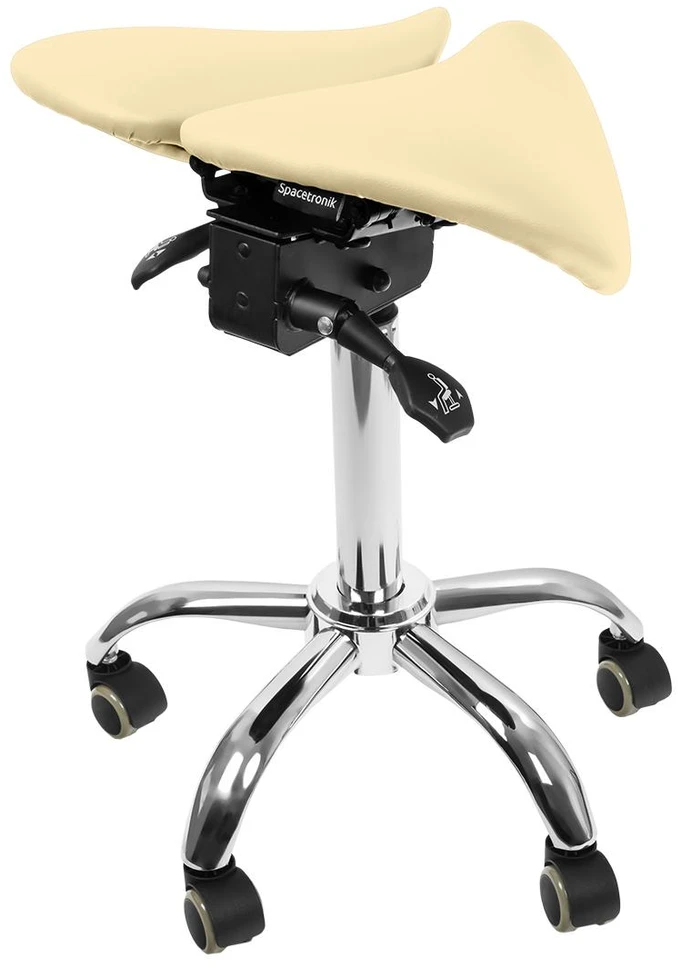 Spacetronik Ergonominė reguliuojama balno kėdė SELLA, smėlio spalvos