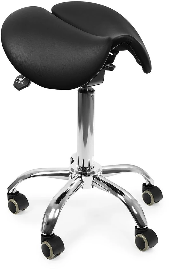 Spacetronik Ergonominė reguliuojama balno taburetė SELLA, juoda