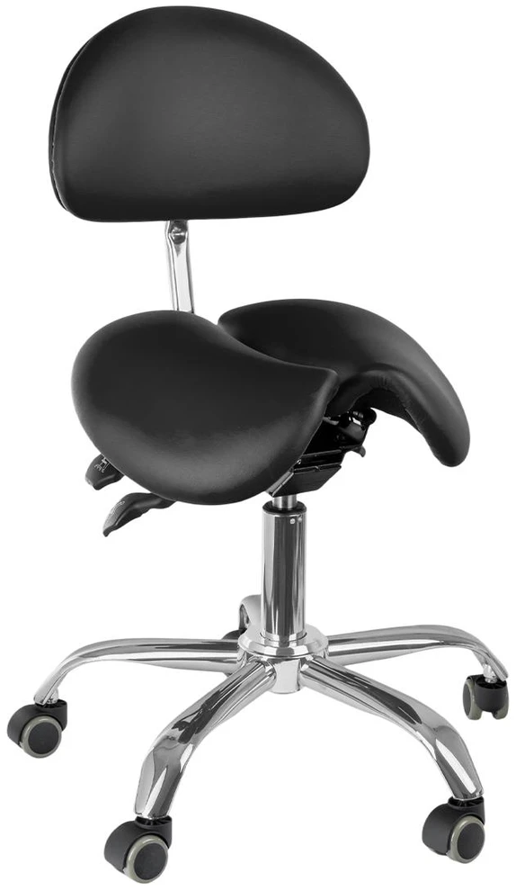 Spacetronik Reguliuojama ergonominė balninė kėdė SELLA 3, juoda