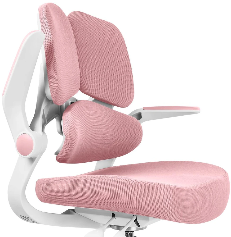 Spacetronik Vaikiška ergonominė kėdė su kojų atrama, 110–180 cm, rožinė
