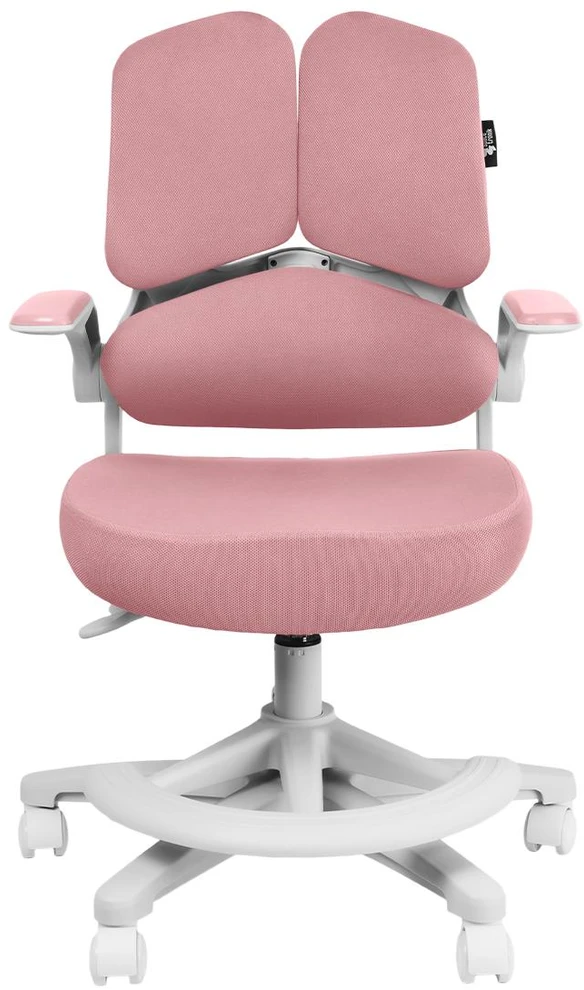 Spacetronik Vaikiška ergonominė kėdė su kojų atrama, 110–180 cm, rožinė