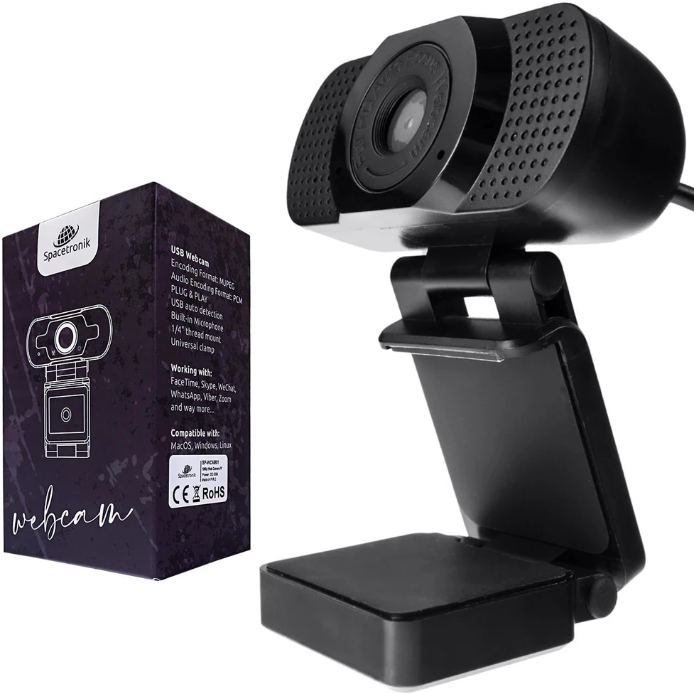 USB internetinė kamera su automatiniu fokusavimu, Full HD, Spacetronik
