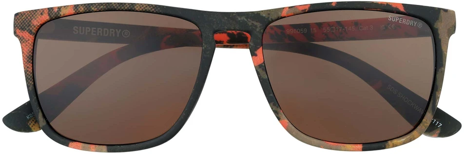 Superdry SDS-SHOCKWAVE uniseks akiniai nuo saulės, oranžiniai