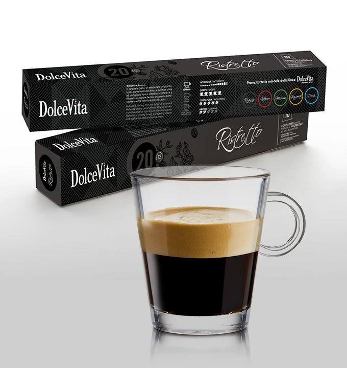 Kavos kapsulės RISTRETTO, 10 kaps., Dolce Vita, Nespresso® aparatams