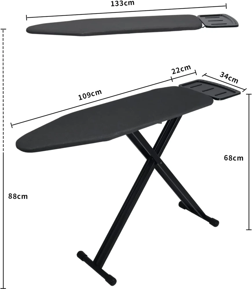 Duwee lyginimo lenta su garinio lygintuvo atrama, reguliuojamas aukštis, 34 x 109 cm, juoda