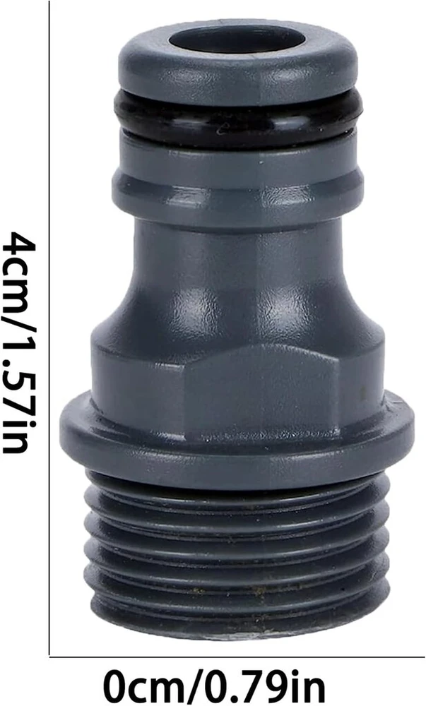1/2" išorinis sriegis, 2 dalių sodo žarnos čiaupo jungtis, sriegiuotas maišytuvo adapteris, greita jungtis sodo žarnai ir sodo antgaliui