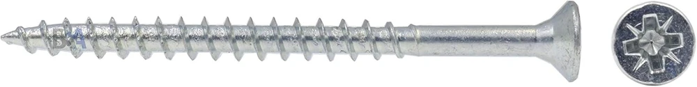 100 varžtų 6 x 80 mm su daliniu sriegiu 60 mm irox cinkuotas plienas kryžminė galvutė pozidriv pzd plokšti varžtai medienai ir drožlių plokštėms 6 x 80 mm