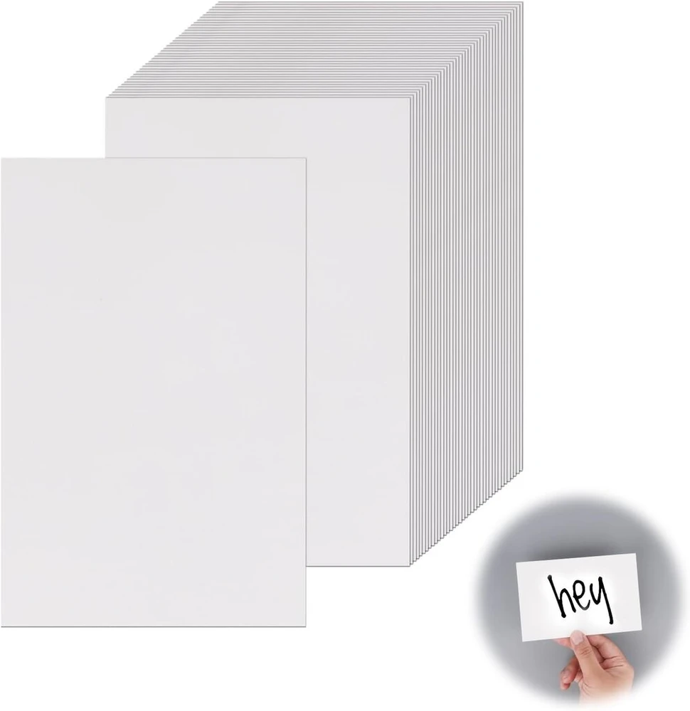 100 vnt. Kraft popieriaus atvirukų, 14.5 x 9.5 cm, A6, baltos, Diy